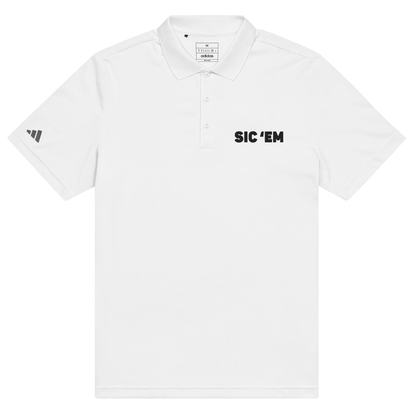 Sic 'Em Adidas Sport Men's Polo