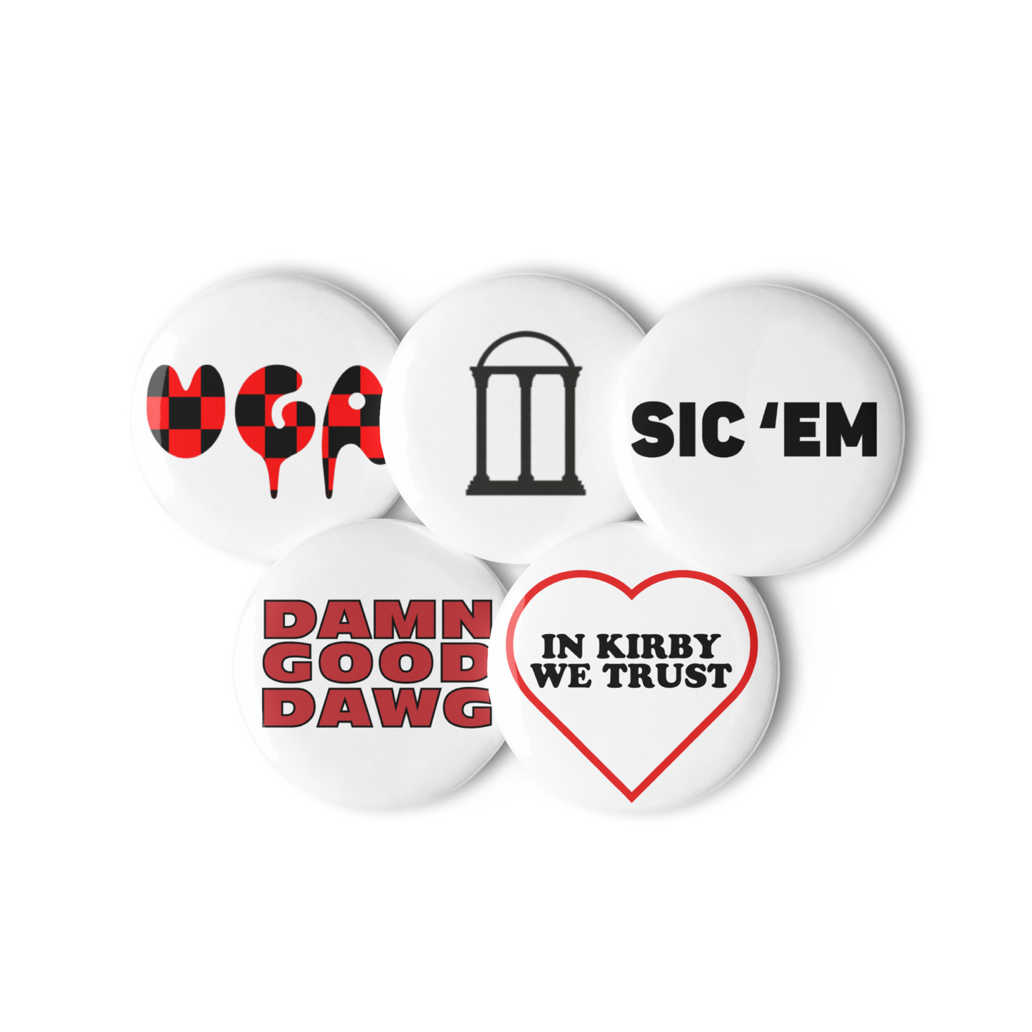 UGA Game Day Buttons